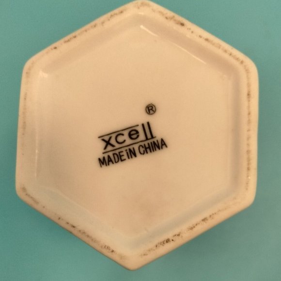 White Ceramic Cruet Vinegar Oil Vintage Pottery China Pourer Stopper Xcell - Picture 7 of 16